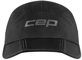 CEP Running Cap Unisex – atmungsaktive Laufmütze mit flexiblem Schirm – leichte Faltbare Sportkappe für Herren & Damen mit UPF 50+ Schutz
