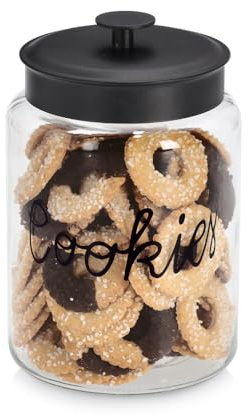 Zeller 19674 Cookies - Tarro de cristal con tapa de metal (4200 ml)