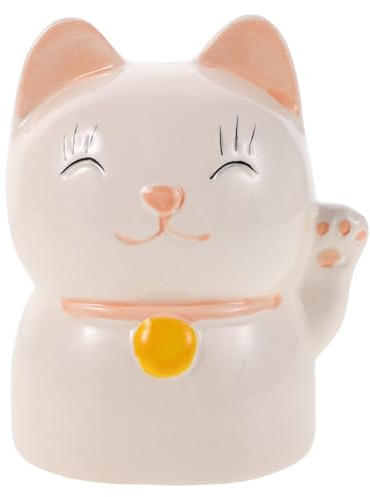 GALPADA Salvadanaio a forma di gatto: salvadanaio a forma di gattino in piedi con gesto della mano che saluta - per compleanni per bambine, feste, Natale, casa, scrivania, decorazioni