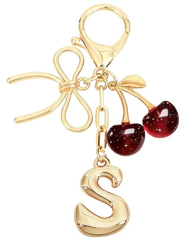 Snylcce Bubble Initial Schlüsselanhänger für Damen