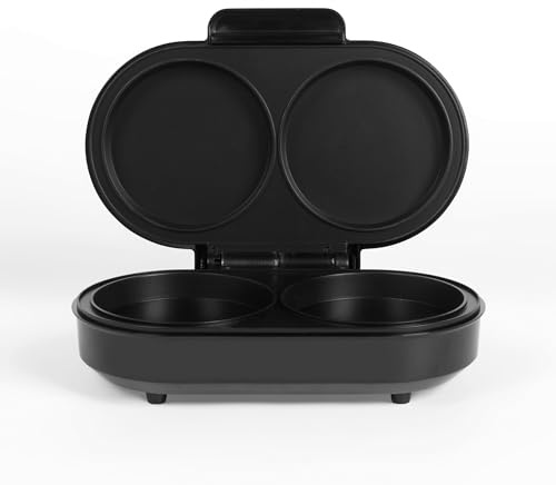 Salter XL Dual Omelette Maker – Piastre di Cottura Antiaderenti a Riempimento Profondo, Doppio Cuociuova, Prepara 2 Omelette, Non Richiede il Ribaltamento, Cucina con Poco o Nessun Olio, 850W