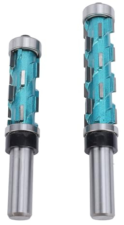 Broca de fresado en espiral de doble rodamiento de carburo, vástago de 1/2 pulgada, diámetro de corte de 3/4 pulgada, herramienta profesional de recorte de carpintería para