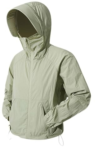 Generico Giacche Uomo, Abbigliamento Protettivo dal Sole Traspirante Leggero Estivo da Uomo E da Donna