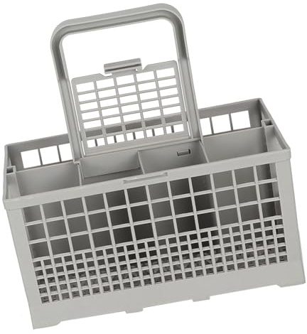 Aolidsive Remplacement du Panier à Couverts Universel, 7 Compartiments pour Lave-vaisselle Polyvalents, Poignée Amovible pour Lave-vaisselle Pleine Grandeur