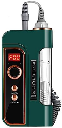 Taladro eléctrico para uñas, Pulidor de uñas eléctrico portátil 35000 RPM, mini pulidor recargable, máquina manicura for quitar