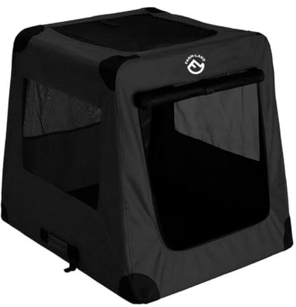 Farm-Land Hunde-Autotransportbox schwarz Hundetransportbox NEU 2019