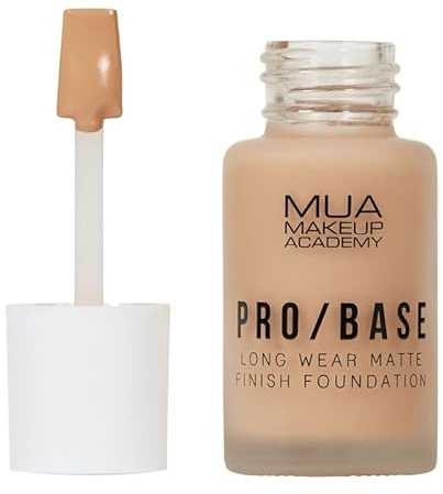 MUA Makeup Academy Pro/Base Full Coverage Long Wear Matte Finish Foundation, Shade #154, 30 ml - Vegan & Cruelty Free