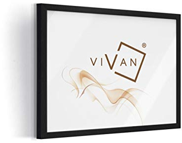 VIVAN Cadre en bois, noir mat, format image 30 x 40 cm