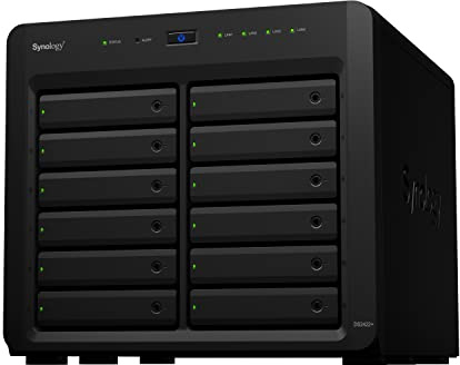 Synology DiskStation 12 Bay DS2422+ Quad Core CPU with 4GB Memory (Diskless), Black
