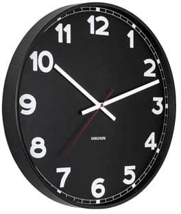 Karlsson Wanduhr aus Metall, rund, 40 cm