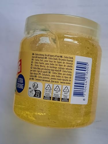 Hegron Styling Gel - Extra STRONG - Gel für alle Haartypen - 12er Pack (12 x 500ml)