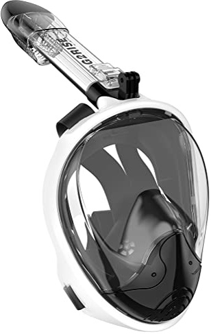 G2RISE SN01 Full Face Snorkel Mask with Detachable Camera Mount, Anti-Fog and Foldable Design, Advanced Breathing System for a Safe Kids Snorkeling Experience