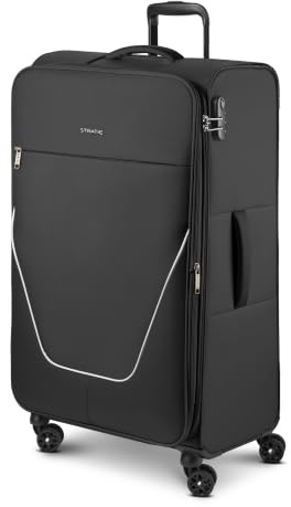 Stratic Check-in Koffer für Damen und Herren | großer XL Trolley 51 x 31 x 76 cm aus hochwertigem, flexiblem Polyester Material | Erweiterbar & Teleskopgriff| taska Serie