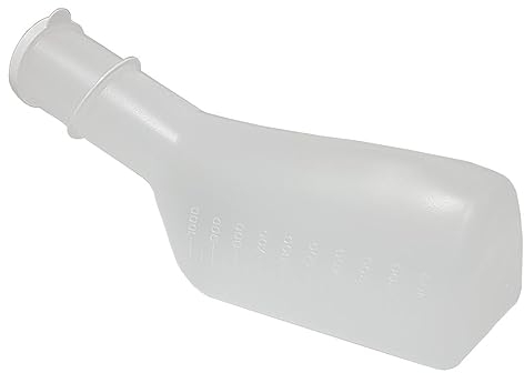 FabaCare Urinal für Männer, Urinflasche, Urinhilfe, Urinente, Betturinal, Urinalflasche, Herren Urinal, Urin-Ente, Inkontinenz-Urinal, Inkontinenz-Hilfe, mobiles Urinal, mobile Urinalhilfe