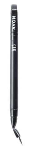 Avon Angled Precision Lip & Eye Brush, with Lip Brush for Precision and Angled Brow Brush for Easy Application, Vegan Friendly with a Handle Made from Recycled Plastic.