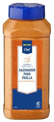 Tienda Sazonadores: Chimichurri, Pinchitos, Barbacoa, Paella, Pescado, Pollo y Pollo Frito. Varios pesos para cocina profesional y hogar. Sazonadores sin gluten. (3 Botes, PAELLA)