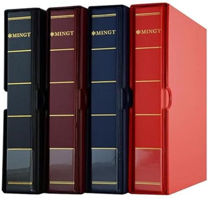 Album Sellos clasificador Sellos Nostalgia Clasificador Sellos 20 paginas Negro Album numismático Universal Soportes de Sellos para Papel,Dinero,Fotos,colector