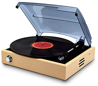 CAFIEDR Tocadiscos Retro, Radio Am FM Tocadiscos de Vinilo Fonógrafo portátil Moderno Tocadiscos Bluetooth para el hogar Antiguo Europeo