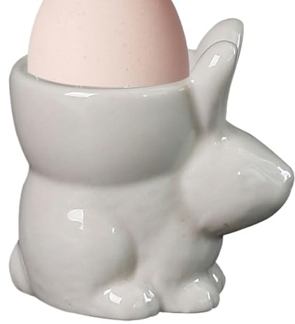 ycezw Coquetier en porcelaine, coquetiers pour œufs à la coque | Coquetier en porcelaine de lapin de Pâques en céramique - Support à œufs pour le dîner, décoration de centre de table de salle à manger