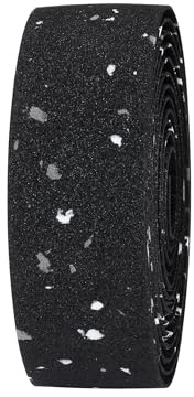 BBB Cycling Lenkerband - RaceRibbon ECO - Rennrad Lenkerband - Recyceltes Material - Mit Lenkerstopfen - 200 x 3 cm - BHT-01ECO - Schwarz Gesprenkelt