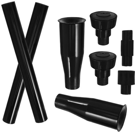 Toyvian Kit De Boquillas Para Fuentes y Estanques 8 Piezas Negras Para Jardín, Peceras y Piscinas Pequeñas, Accesorios De Boquilla Rociadora De Alta Presión, Ahorro De Agua y Fácil Mantenimiento
