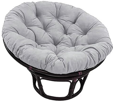 Generisch Papasansessel Kissen, Polster Bodenkissen für Schwenksessel, Rund Papasan Sessel, Polyrattan Sessel Durchmesser 100 cm und Kissenstärke 10-12cm BB