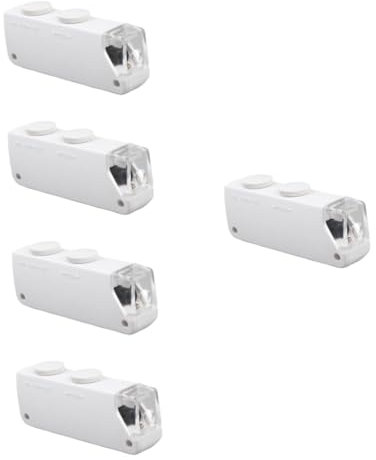 Housoutil 5 Stück Lupe Für Mikroskop Tragbares, Einstellbares Telefonmikroskop Einstellbare Flexible Telefonlupe Einstellbare 160x-200x Handylupe Smartphone-bildschirmlupe Weiß Metall