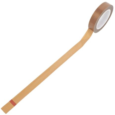 Cabilock Cinta De Ptfe Para Selladora Al Vacío Manual Cinta Aislante Térmica Resistente Al Calor 19 Mm De Ancho x 10 m De Largo Grosor 0,13 Mm Para Envasadoras Domésticas
