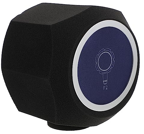 Milisten Funda de Esponja Azul para Micrófono Profesional Ligera Fuerte Adaptabilidad para Grabación en Interiores y Aislamiento Acústico