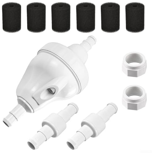 G52 Poolreiniger-Ventil-Set für 180 280 380 480 Schwimmbad-Wartungs-Set mit Kugellager-Drehgelenken, Entlastungsventil, Schlauchschwanz-Schrubber