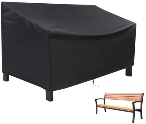 Funda de sofá para exteriores, impermeable, protección de sofá para terraza, protección de tela ajustable | Cubierta de muebles de alto rendimiento para balcón, piscina, banco de casa, jardín, sillas