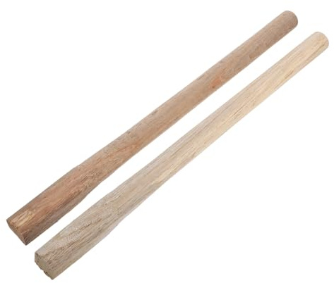 Sosoport 2 Stück Teiliges Gartenhacke Stiel aus Hartholz Ergonomischer Holzgriff mit Glatter Oberfläche Vielseitig für Hacke Kultivator und Grabewerkzeug Robuster Ersatzgriff für