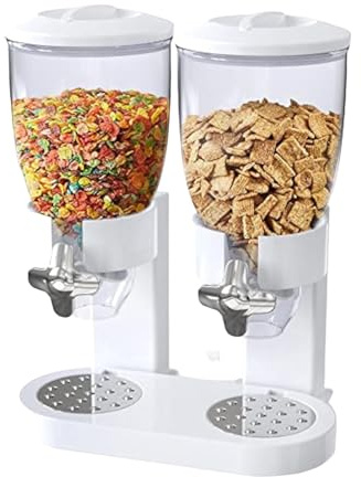 Cereal Dispenser Classic Dry Fod Canister, Storage Container Plastic Dry Fod Dispenser Containers Storage Dispensers Cereal And Dust Prevention for Cornflakes, Candy, Nuts, Beans, Granola