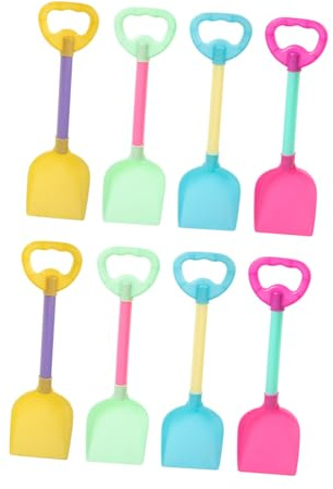Abaodam 8pièces Pelle De Plage Jouet Résistant à Usure Amusante Accessoire pour Garçon Fille Pelle à Sable