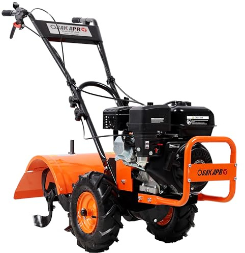 Tiller Cultivator, Rear Tine Tiller - 7HP Gas Engine 212CC, 20 Wide and 8 Deep Cultivator - Garden Soil Prep for Lawn, Garden and Field Soil Cultivation