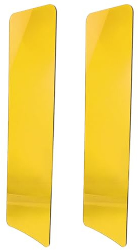 VINTORKY Tablero de Tinte Cabello Profesional Semitransparente 2 Piezas Amarillo para Salón de Peluquería, Herramienta para Coloración Uniforme y Técnica Balayage
