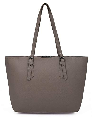 David Jones - Damen Shopper Handtasche - Große Schultertasche Tote Bag PU Leder - Tasche Büro Schule Uni Einkauf Shopping Reise - Alltag Tragetasche Frau - Arbeitstasche A4 Laptop Elegant