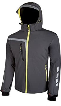 U-POWER Veste de travail softshell respirante et déperlante QUICK - Gris XL - Vêtements de travail