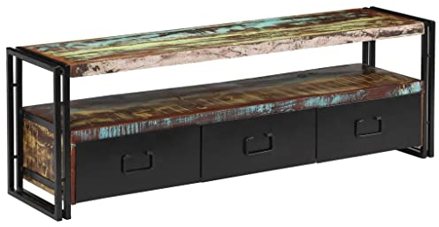 vidaXL TV Schrank Altholz 120x30x40cm Fernsehschrank Lowboard Fernsehtisch