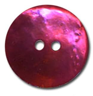 M & C Knöpfe aus Perlmutt, Fuchsia, 18 mm, 6 Stück