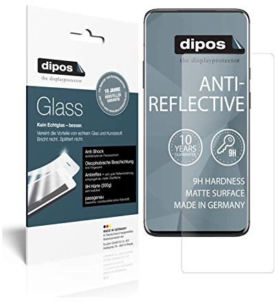 dipos I 2X Protector de Pantalla Mate Compatible con OnePlus 7 Pro 5G Vidrio Flexible Cristal Proteccion 9H