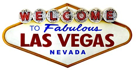 DiiliHiiri Las Vegas Blechschild Retro-Stil Wandschild für Pub Restaurant Bar Retro-Schild Wilkommen Las Vegas Dekoschild im Vintage-Stil Zubehör für Wohnkultur 50er Jahre Haus Dekoration