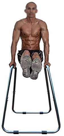 JDKC- Klimmzugstange Hohe Paralletten Parallelstangen, Parallette Einstellbare Stabile Fitness, Tauchständer, Höhe 98,5 cm Power Rack