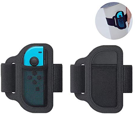 Zubehör für Switch Ring-Con,2 Stück Ring Fit Adventure für Switch Zubehör,Joy-Cons Controller-Spielzubehör,für Schalter Ring-Con Griffe Verstellbarer Beinbefestigungsgurt