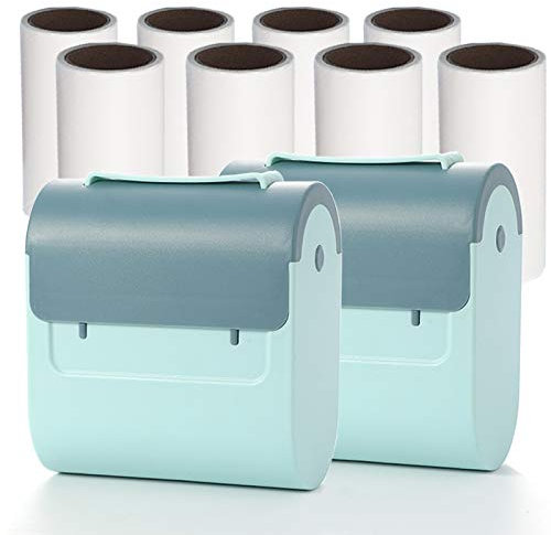 Extra klebrige Fusselrollen, Tierhaarentferner für Möbel, Couch, Teppich, Autositz und Kleidung (blau)