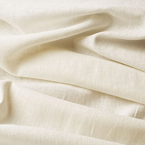 Lino Natural - Tela 100% lino puro - Gran textura - Estructura granulada - 20 colores - Por metro (Crudo)