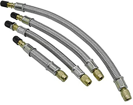 BB-EP Stahlflex - Flexible Ventilverlängerung für Fahrzeuge LKW & PKW | 160 mm Länge | 1 Stück