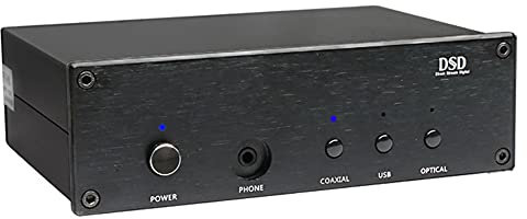 Decodificador De Audio De Alta Fidelidad, DAC, Solución De Hardware DSD Totalmente Balanceado De 384K32 bits, USB/Coaxial/Salida Óptica RCA, Amplificador De Audio Estéreo