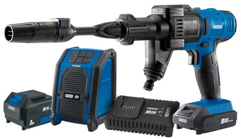 D20 20V Pressure Washer, D20 20V Wireless Speaker, 1 x 2.0Ah, 1 x 3.0Ah, 1 x Fast Charger
