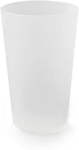 lepetitmitron - Lot de 50 gobelets 30cl réutilisables - Plastique Polypropylène Rigide - Couleur Givrée
